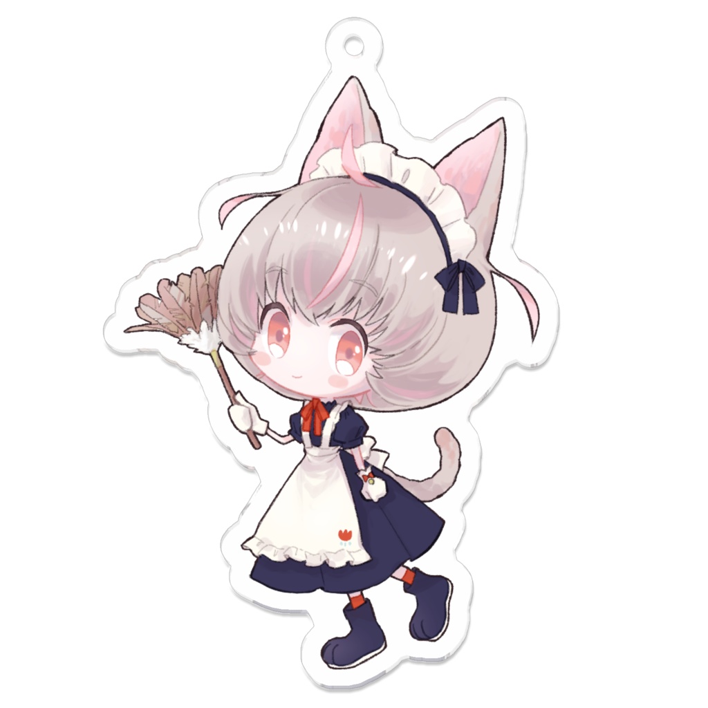 夢芽野しっぽアクキー(メイド)