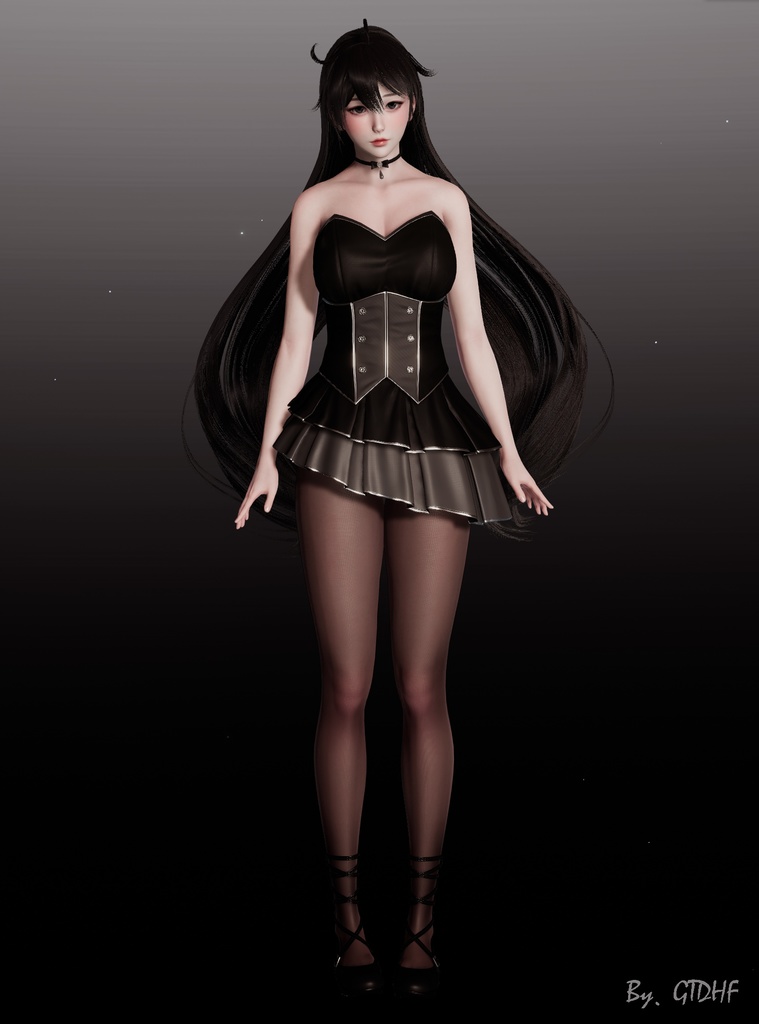 No. 12 “电波少女” Honey Select 2 HS2 キャラクターカード Character Cards Graphics Preset