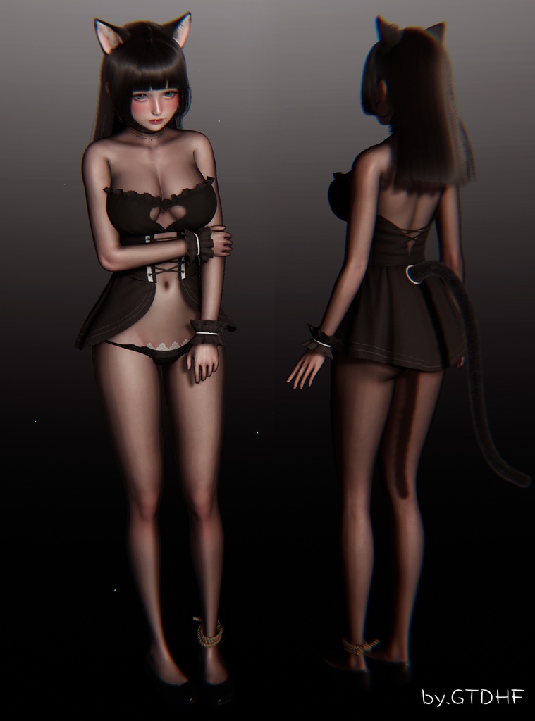 No. 17 “小黑猫” Honey Select 2 HS2 キャラクターカード Character Cards Graphics Preset