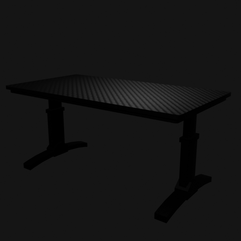 【無料3Dモデル】ゲーミングデスク&チェアー