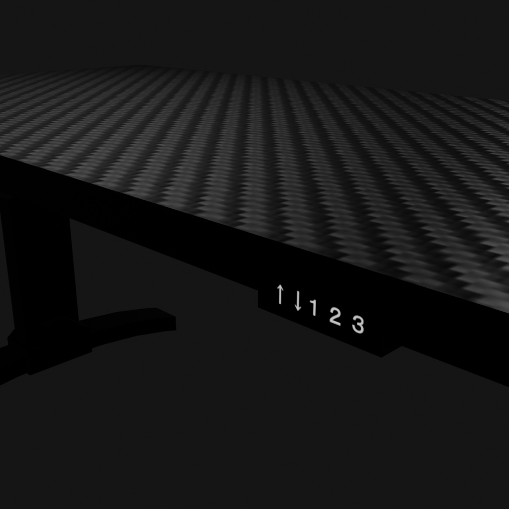 【無料3Dモデル】ゲーミングデスク&チェアー