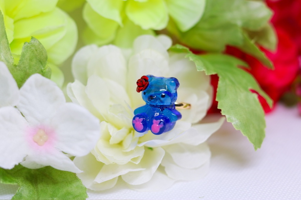 推し色ベアー指輪