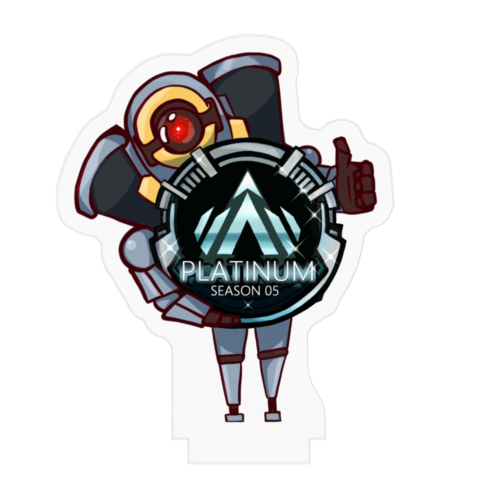 パス「プラチナおめでとう!ハイタッチしよう!」