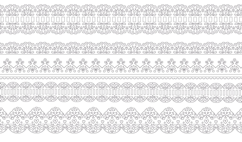 レースパターン直線