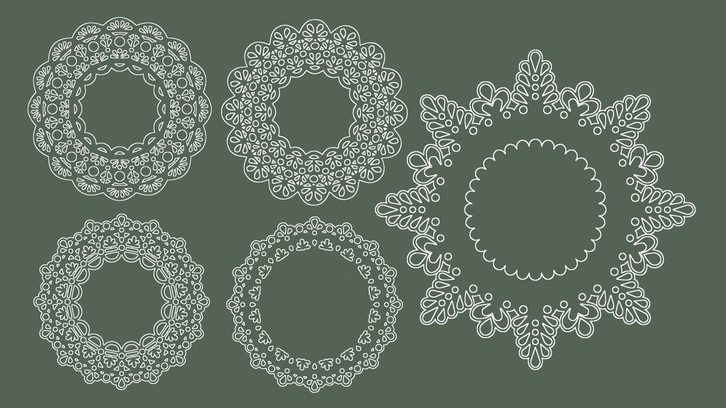 レースパターン配置セット