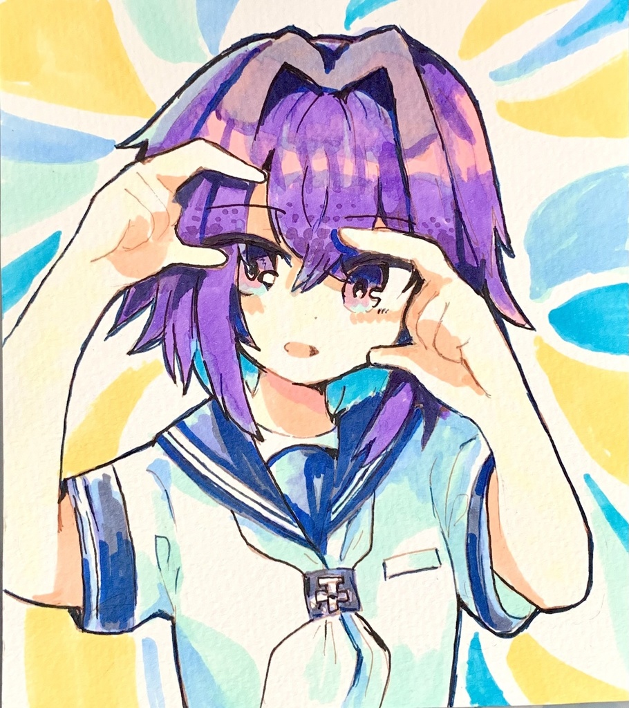 那由他ミニ色紙原画001