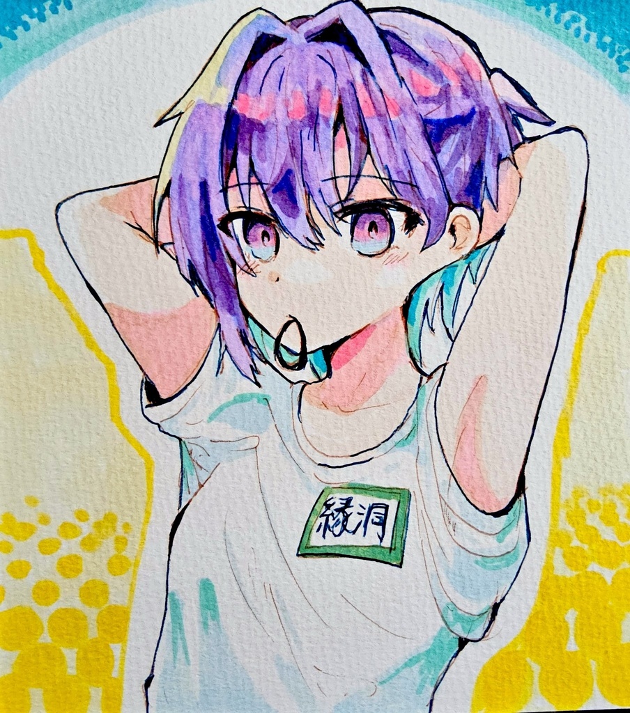 那由他ミニ色紙原画002