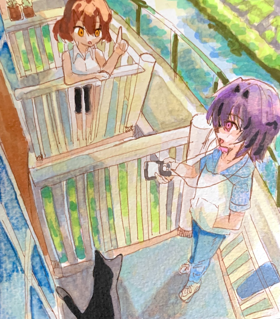 那由他ミニ色紙原画003