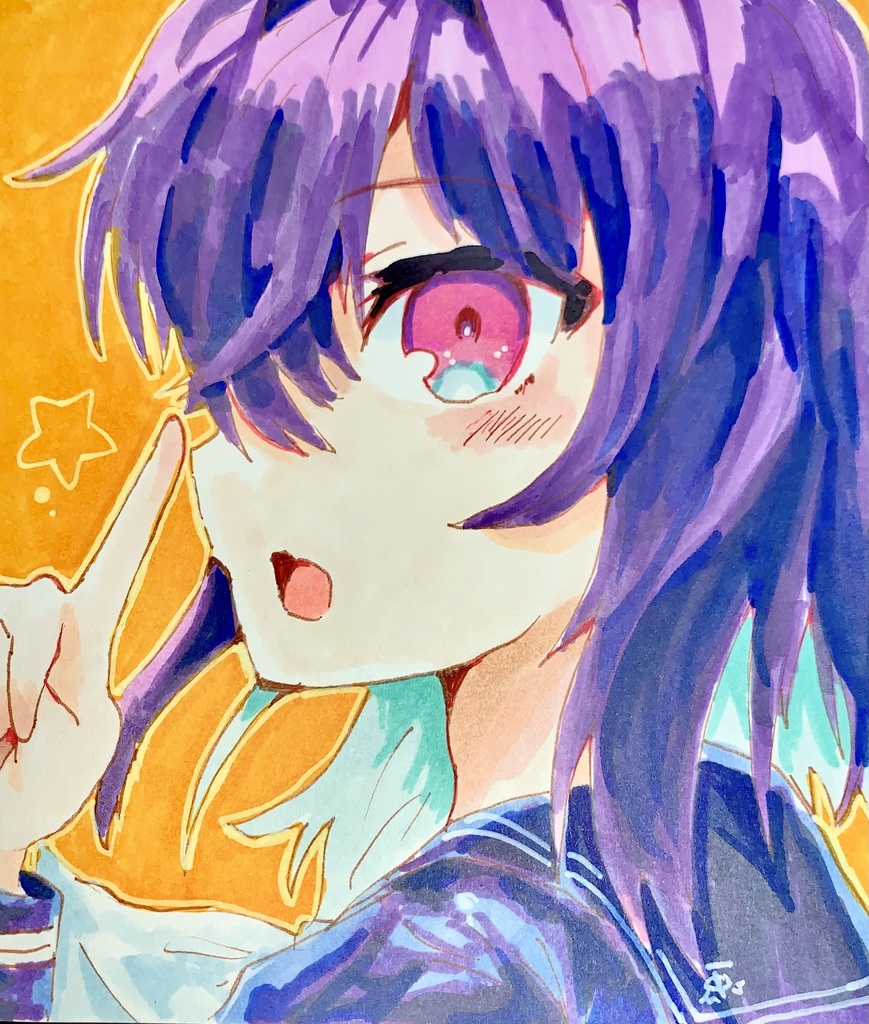 那由他ミニ色紙原画005