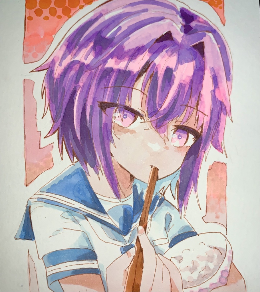 那由他ミニ色紙原画006