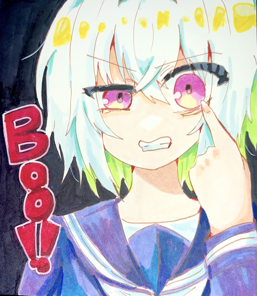 那由他ミニ色紙原画007