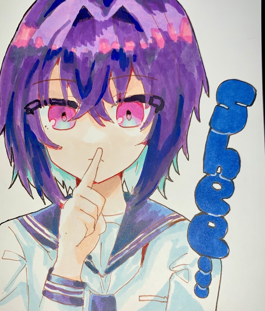 那由他ミニ色紙原画008