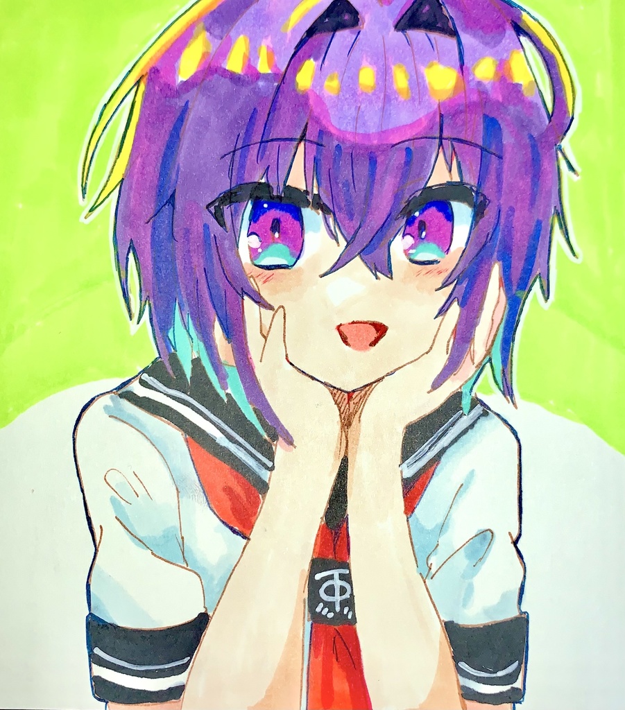 那由他ミニ色紙原画009