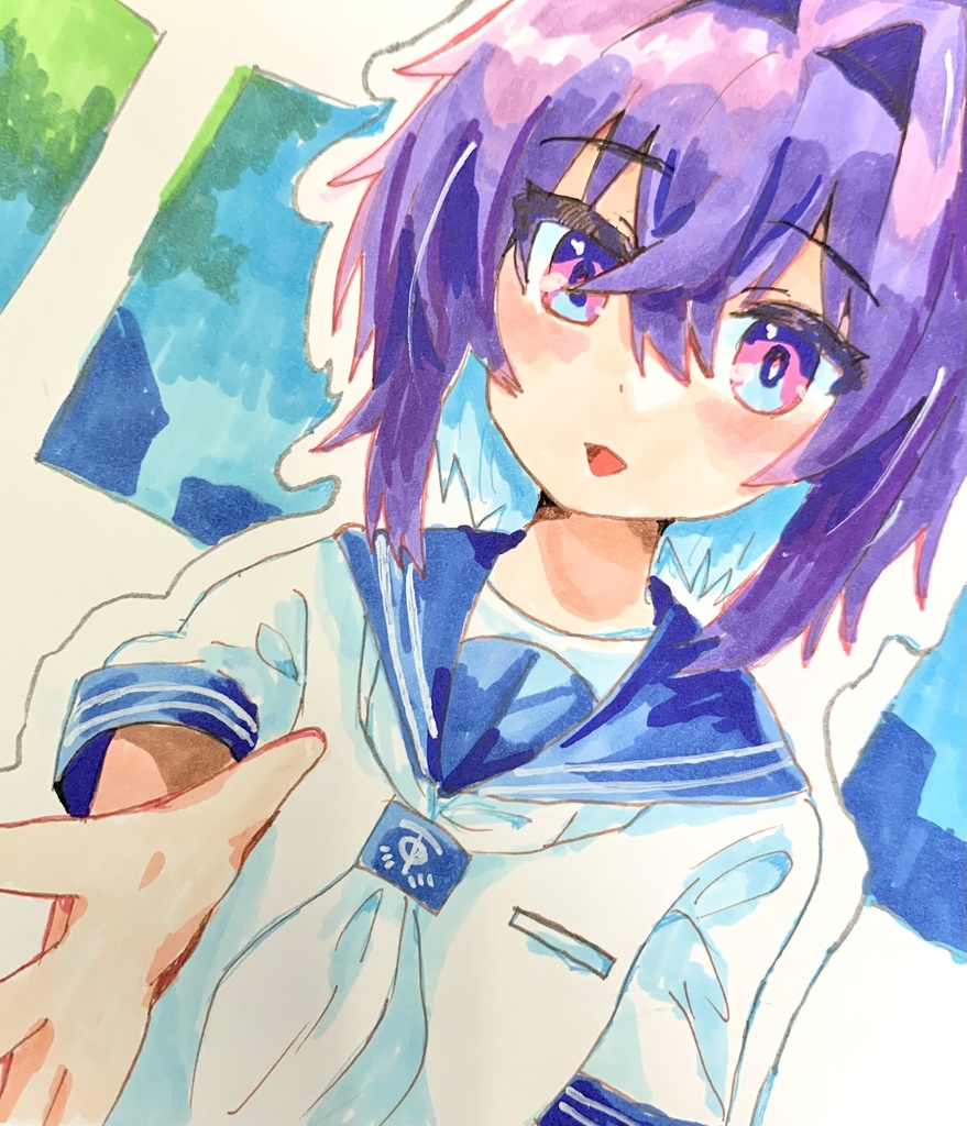 那由他ミニ色紙原画010