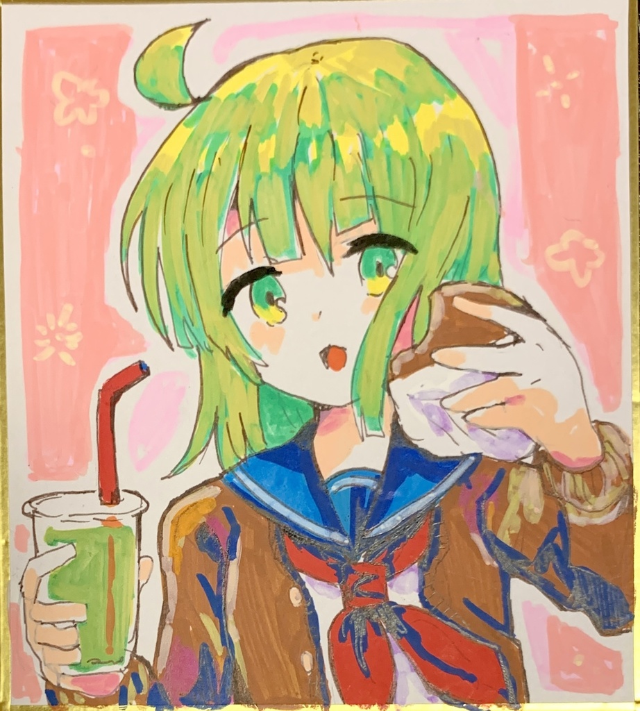 T中ミニ色紙原画001