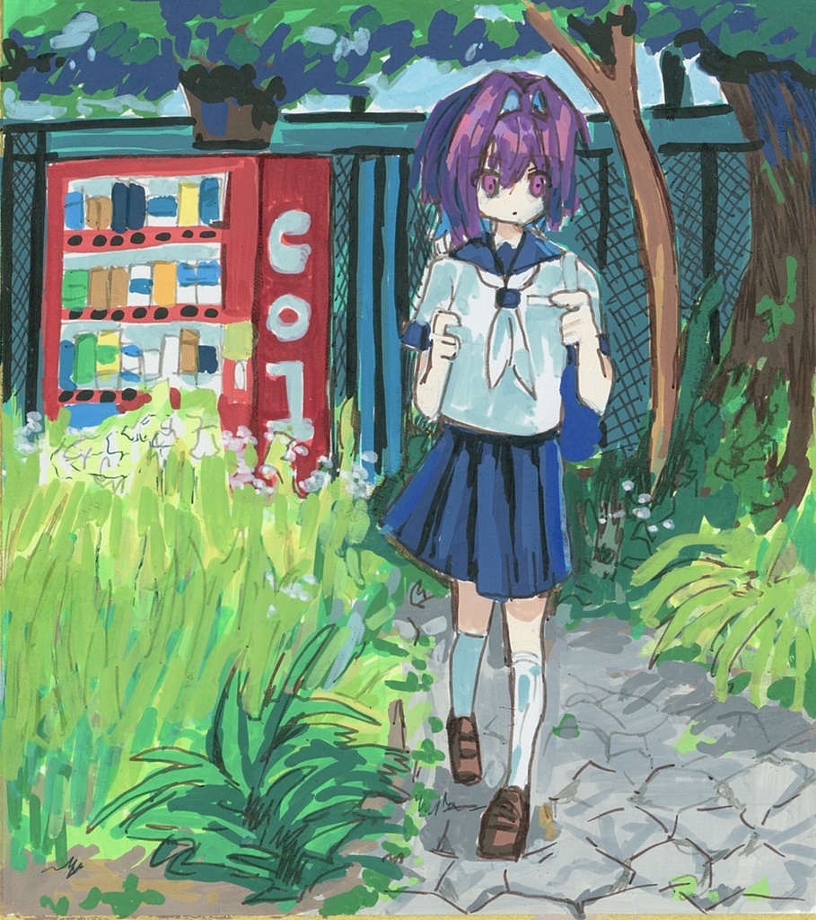 那由他ミニ色紙原画022
