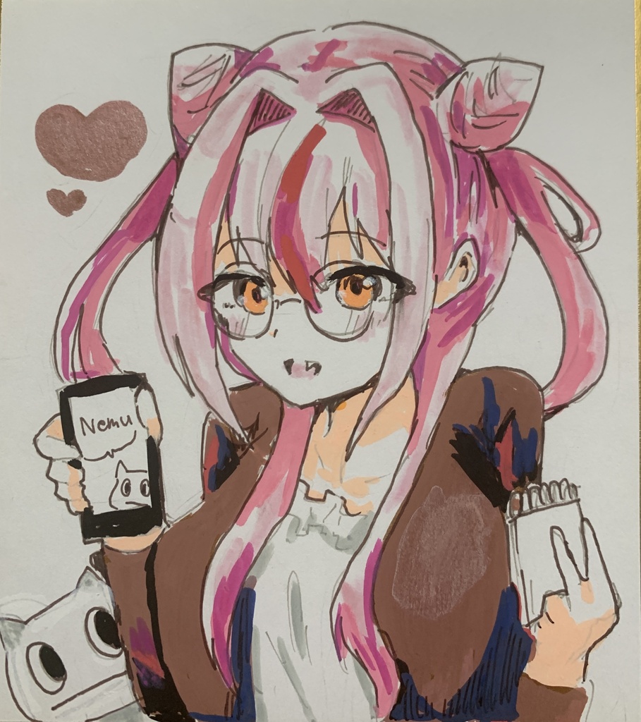 鵺本ねむ色紙011