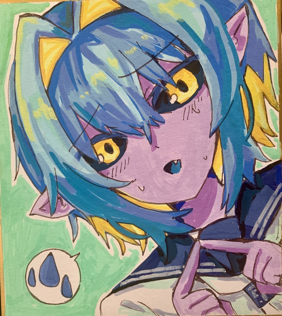那由他ミニ色紙原画029