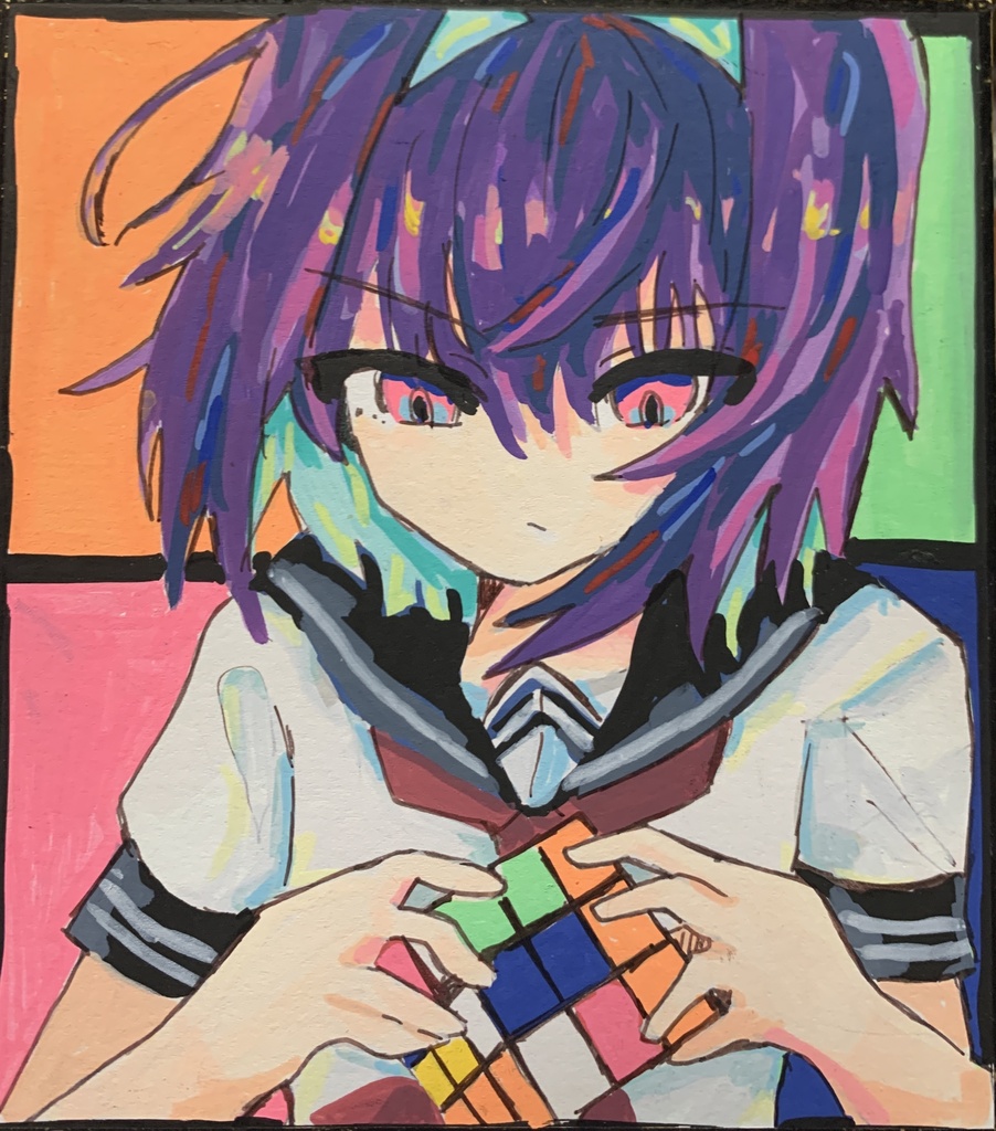 那由他ミニ色紙原画030