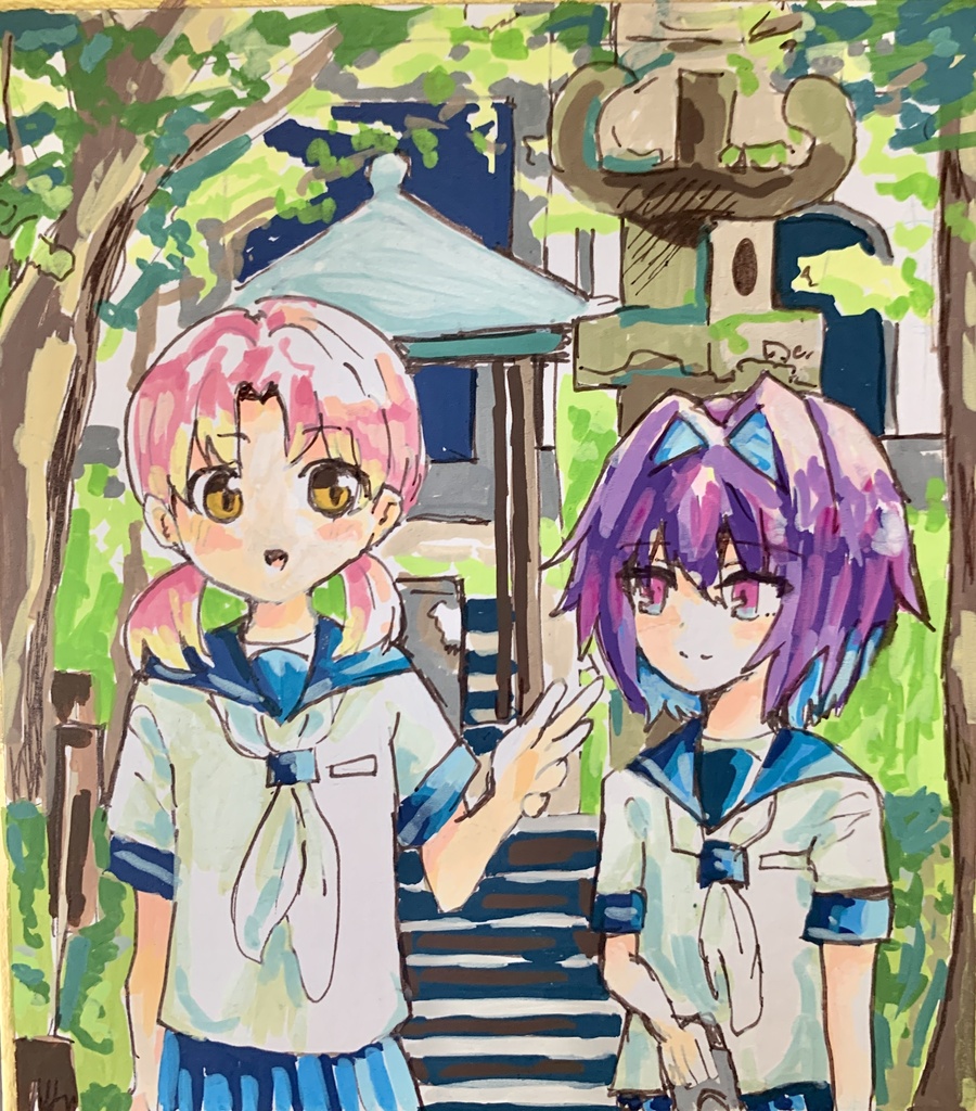那由他ミニ色紙原画034