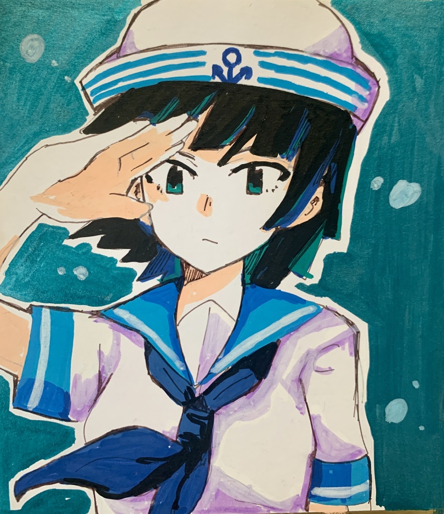 T中ミニ色紙原画004