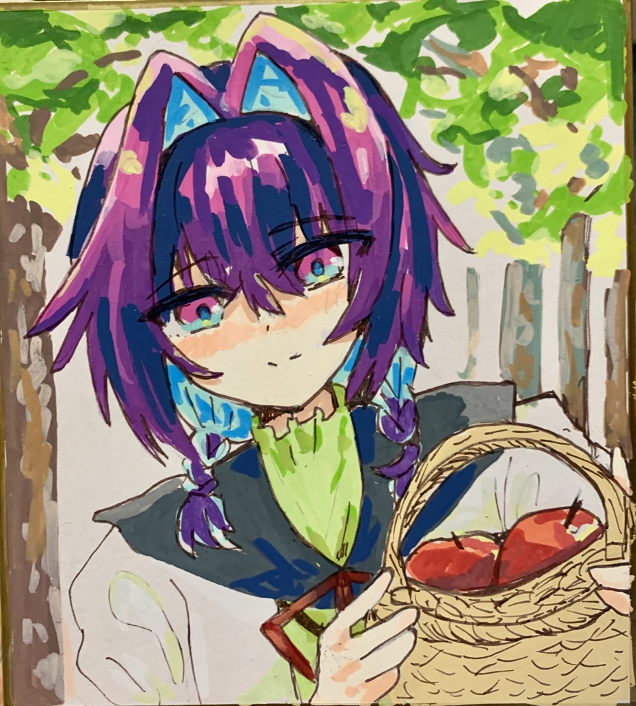 那由他ミニ色紙原画037