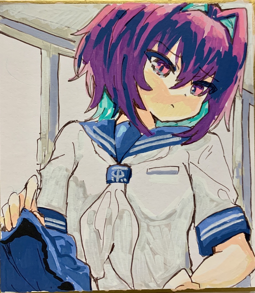 那由他ミニ色紙原画038