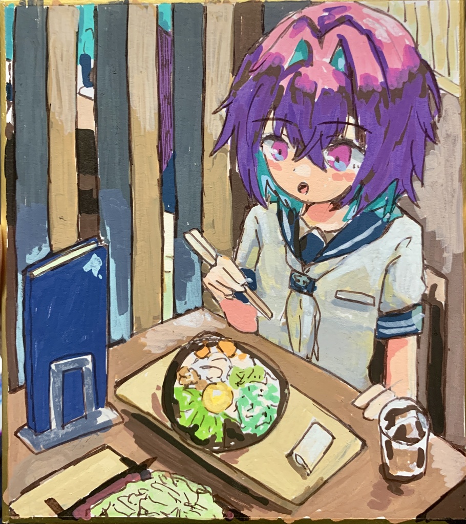 那由他ミニ色紙原画039