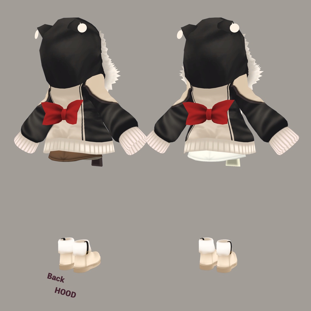 「京狐」専用【3D衣装モデル】きなこ