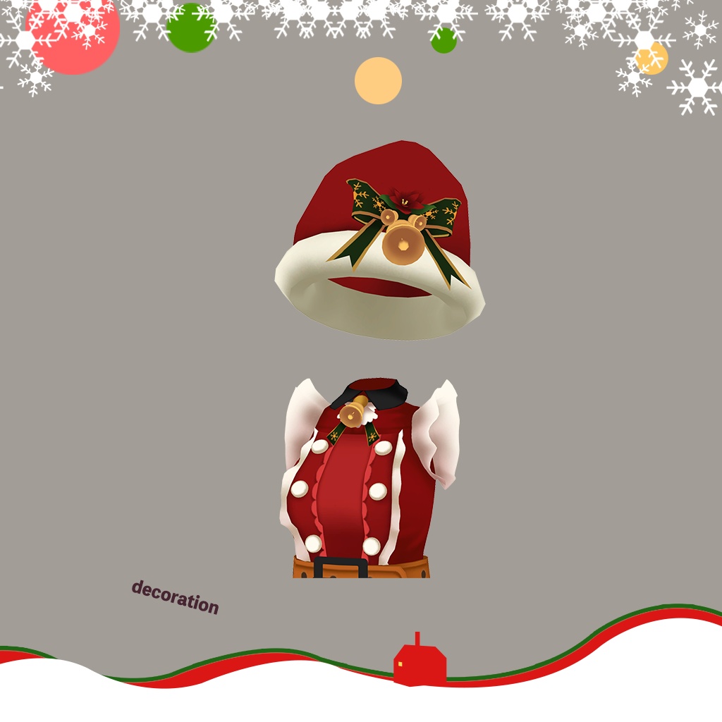 「京狐」専用【3D衣装モデル】Christmas