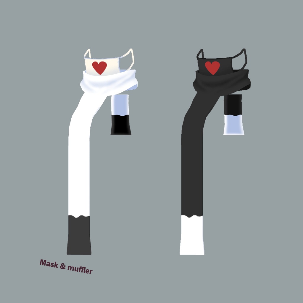 「薄荷」専用【3D衣装モデル】白きなこ