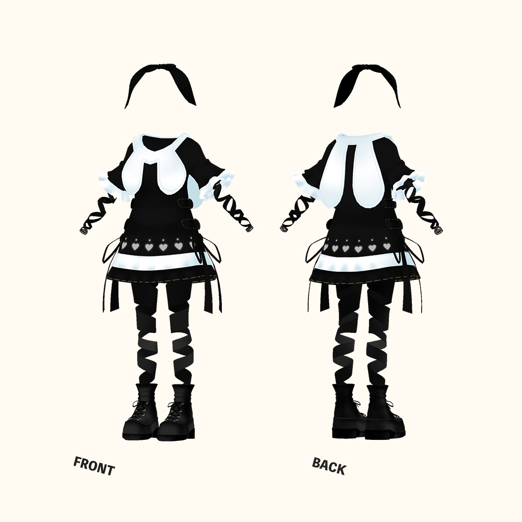 「メープル」専用衣装【3D衣装モデル】黒猫