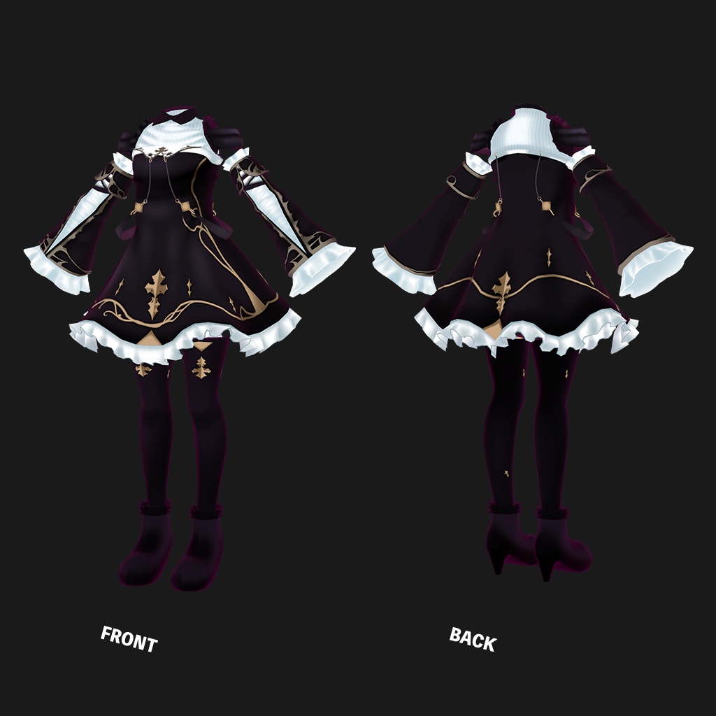 「メリノ」専用【3D衣装モデル】ナイトメア