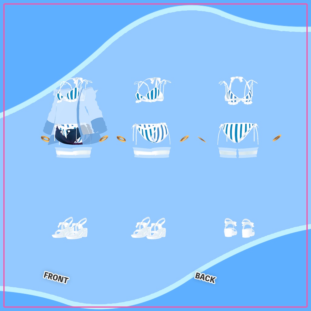 「ウルフェリア」専用【3D衣装モデル】海風