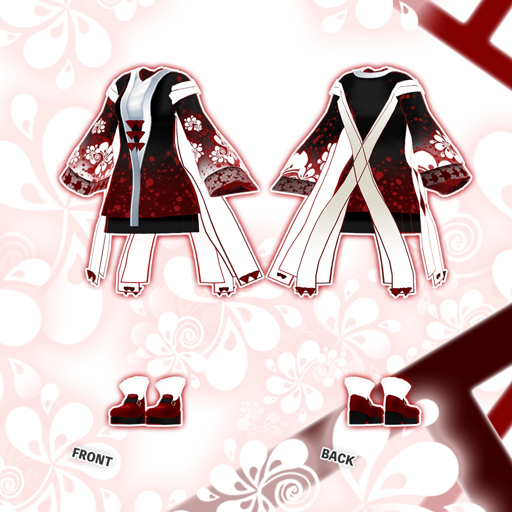 「薄荷」専用【3D衣装モデル】ヒガンバナ