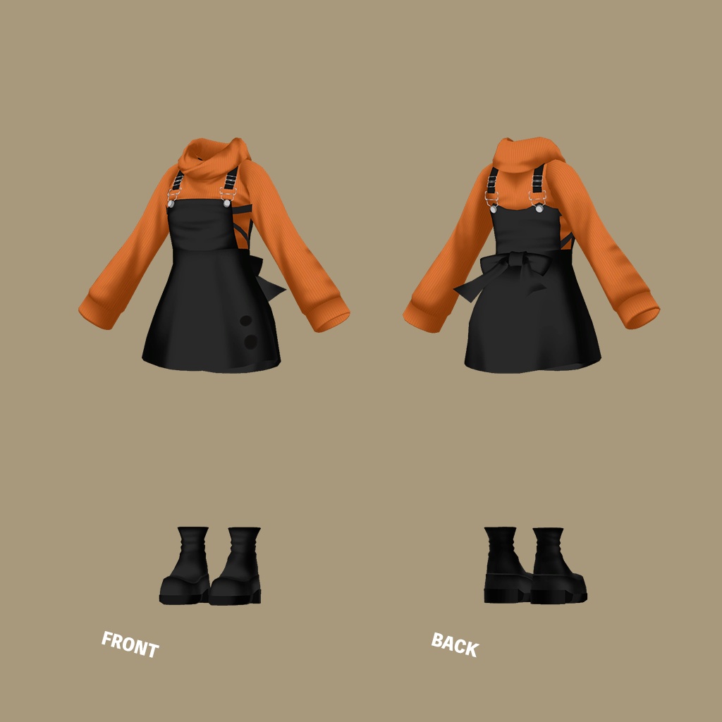 「ミーシェ」専用【3D衣装モデル】カプチーノ