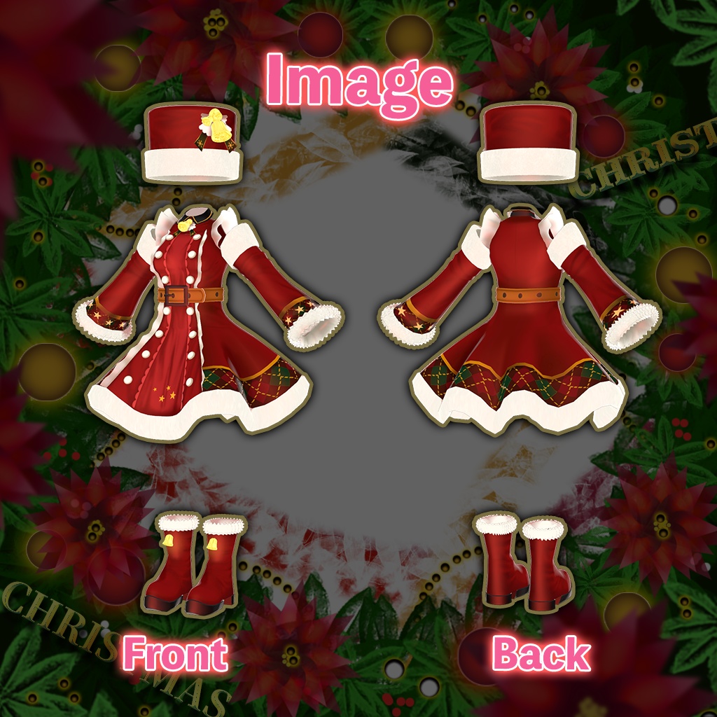 「イヨ」専用【3D衣装モデル】クリスマス
