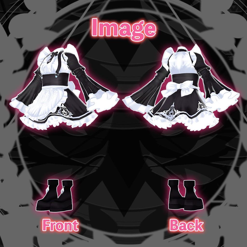 「竜胆」専用【3D衣装モデル】メイド