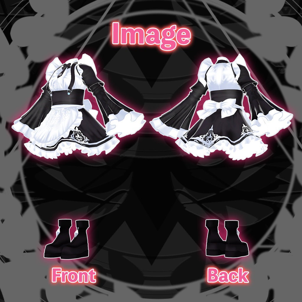 「ラスク」専用【3D衣装モデル】メイド