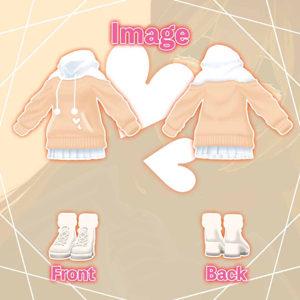 「まりえる」専用【3D衣装モデル】モナカ