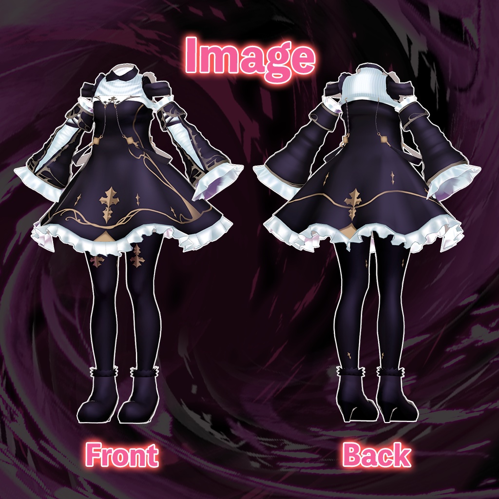 「ルシナ」専用【3D衣装モデル】ナイトメア