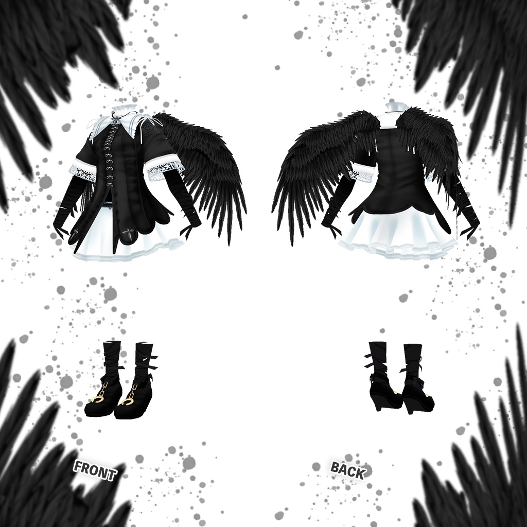 「舞夜」専用【3D衣装モデル】Crow