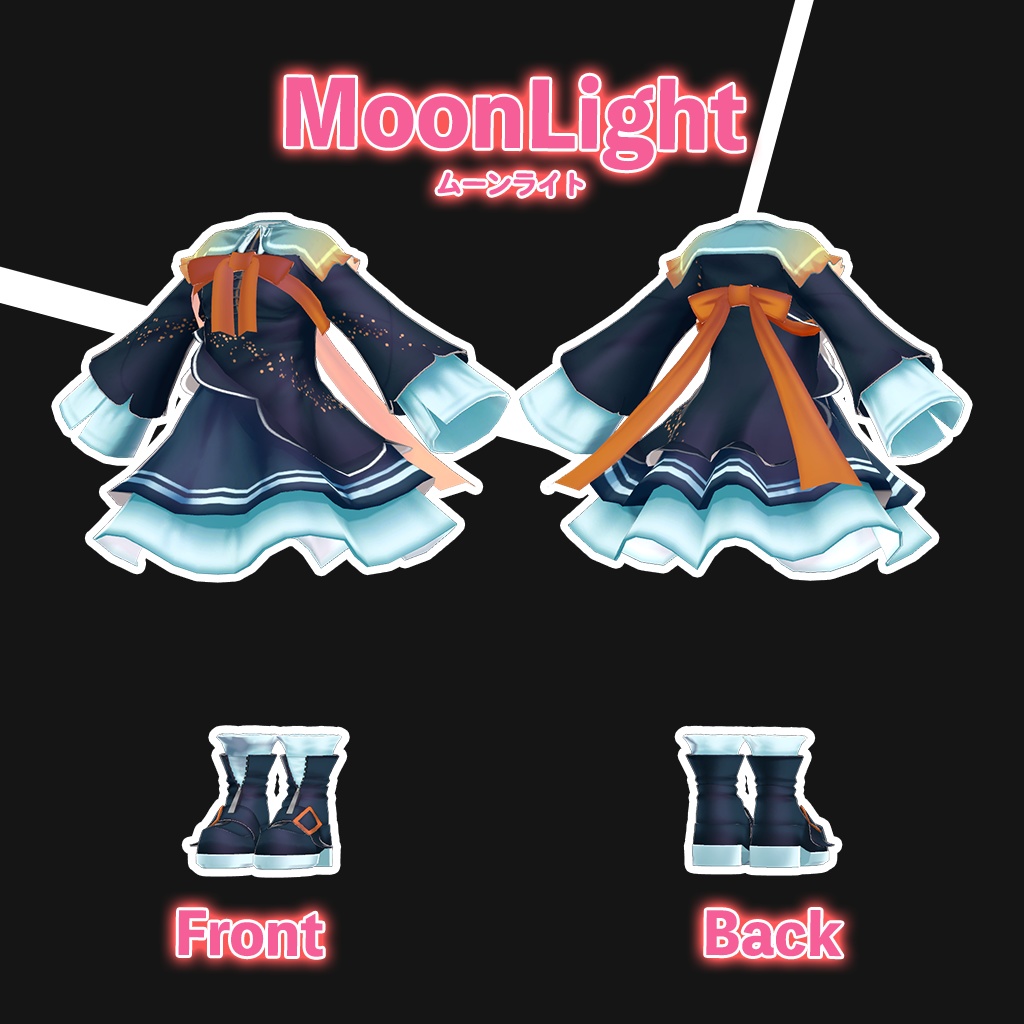 「舞夜」専用【3D衣装モデル】ムーンライト / クラシックムーン