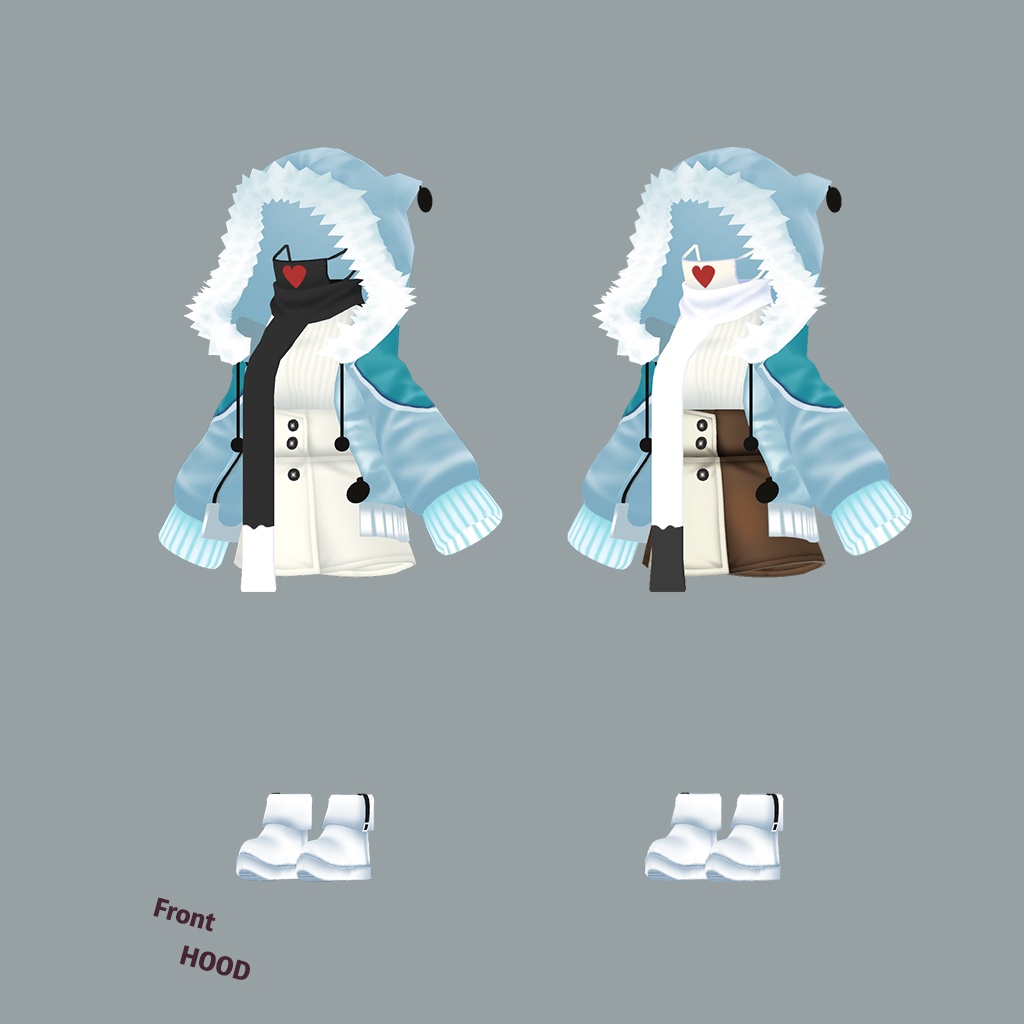 「舞夜」専用【3D衣装モデル】衣装4点セット