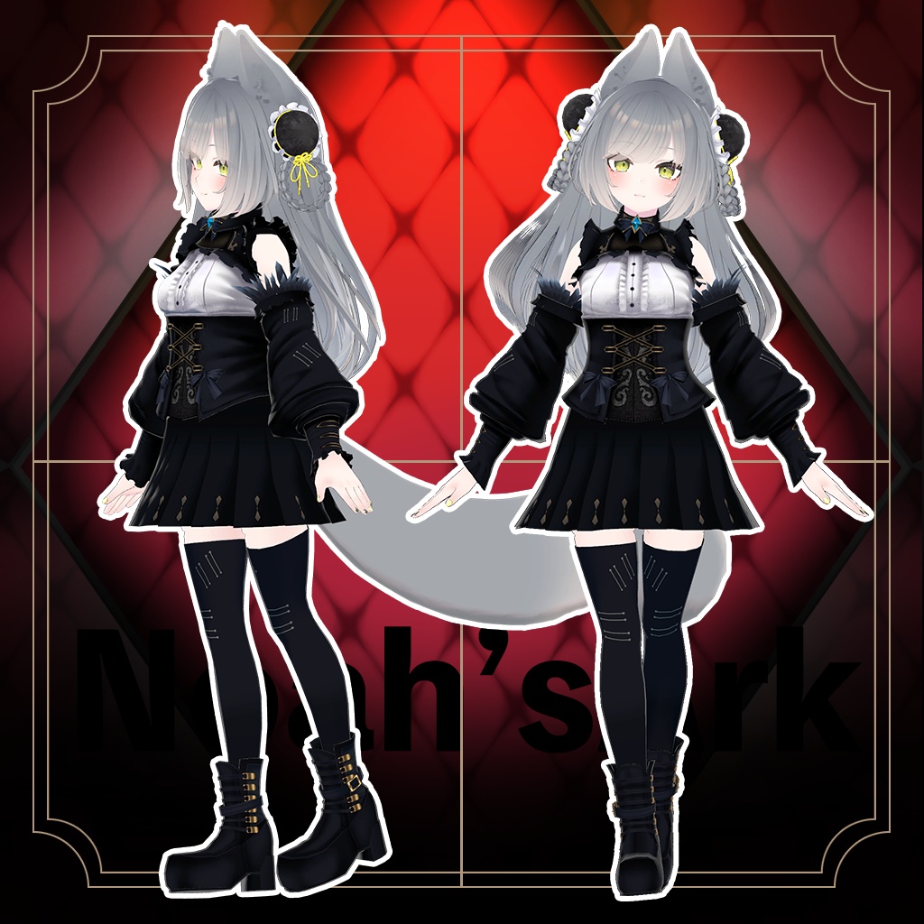 「リーファ」専用【3D衣装モデル】ブラックマリア