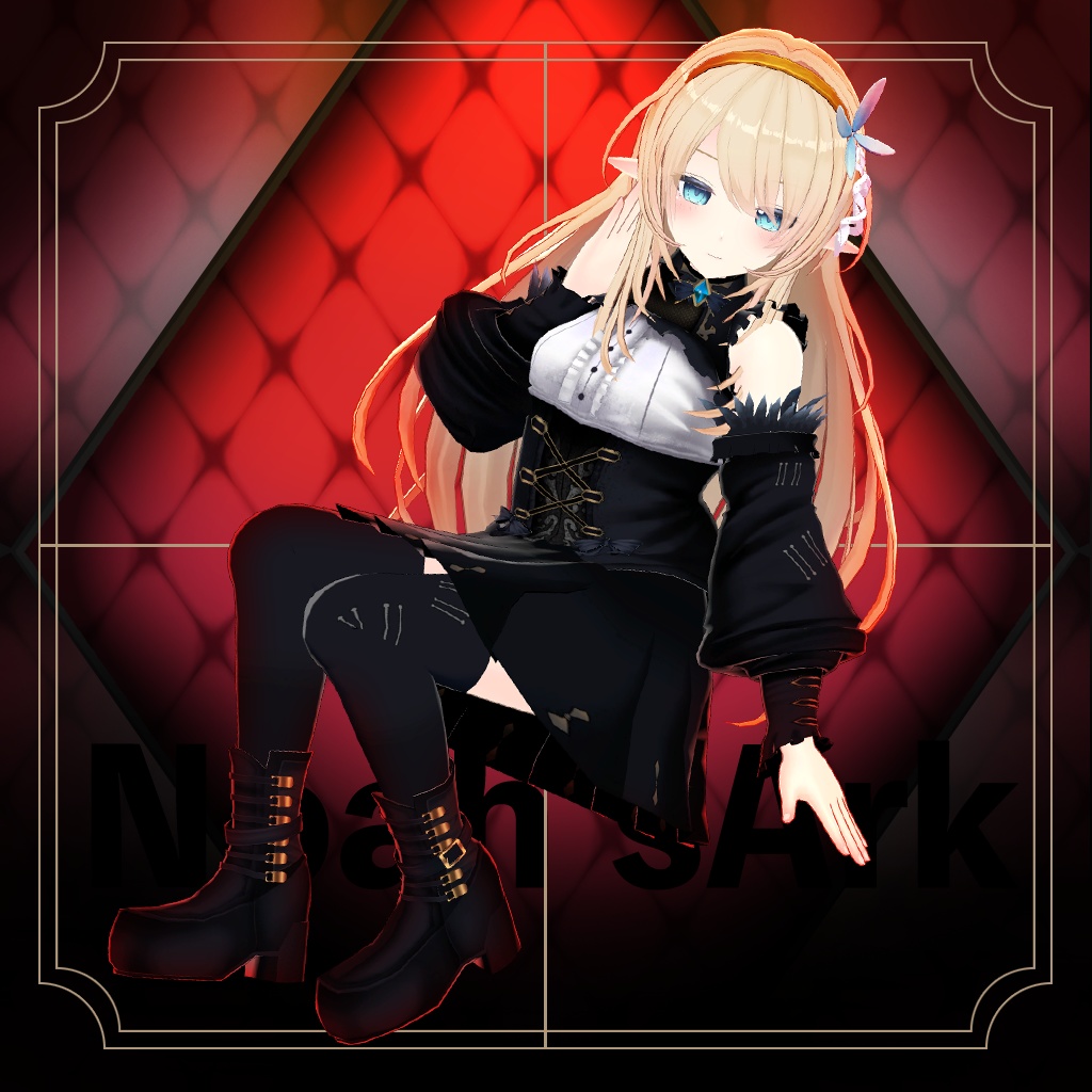 「ルシナ」専用【3D衣装モデル】ブラックマリア