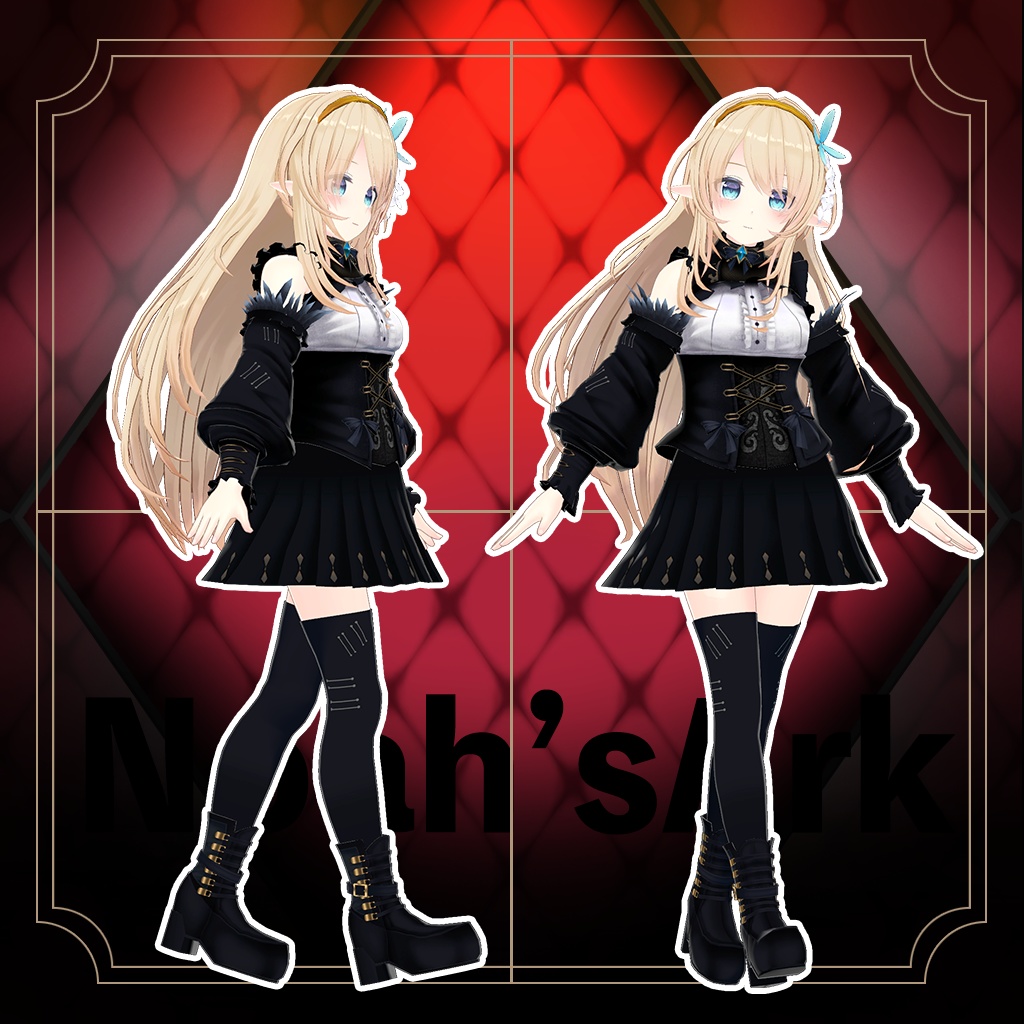 「ルシナ」専用【3D衣装モデル】ブラックマリア