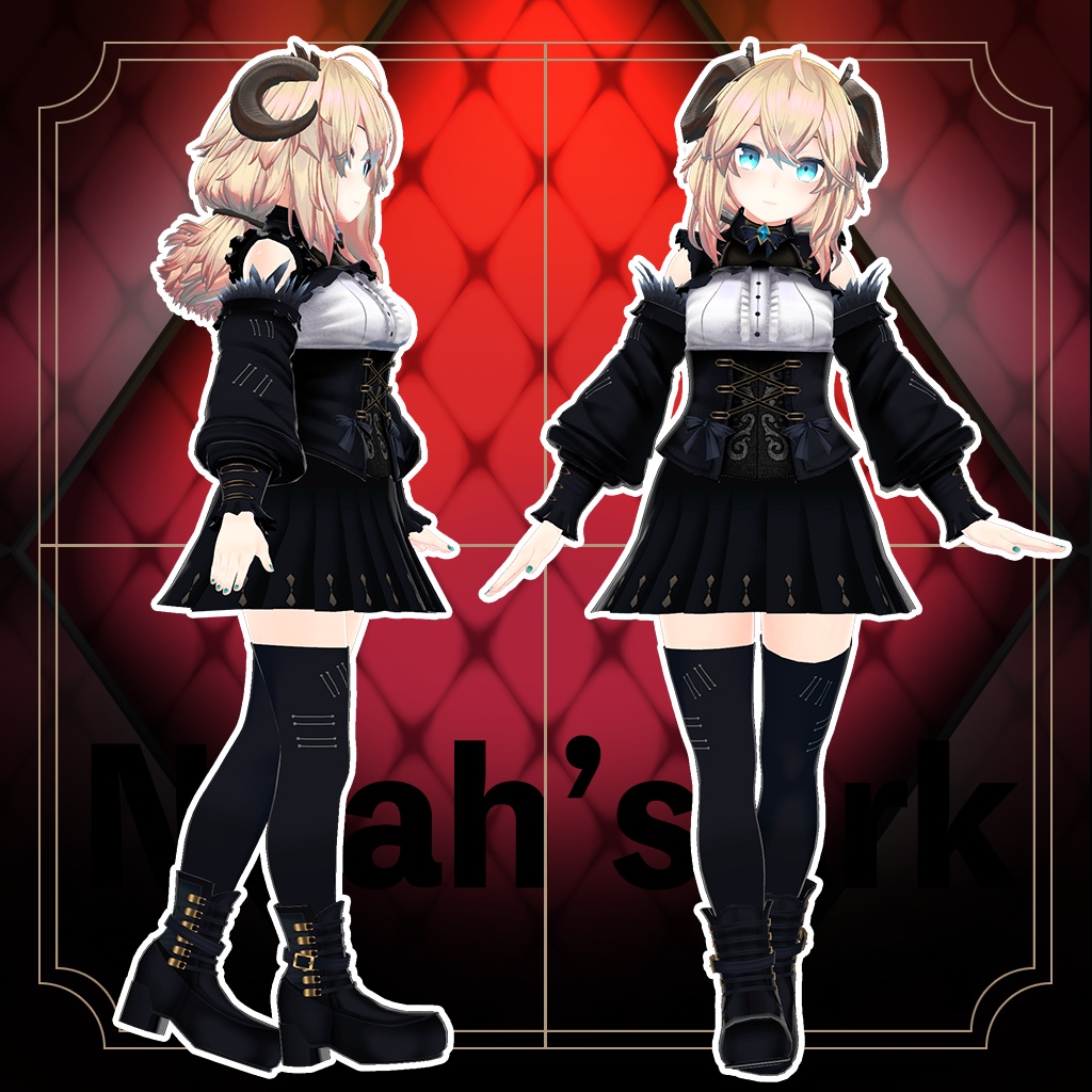 「メリノ」専用【3D衣装モデル】ブラックマリア