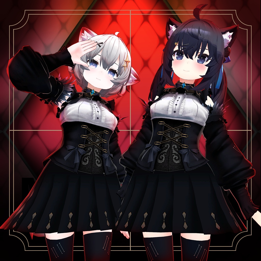 「セフィラ/アッシュ」専用【3D衣装モデル】ブラックマリア