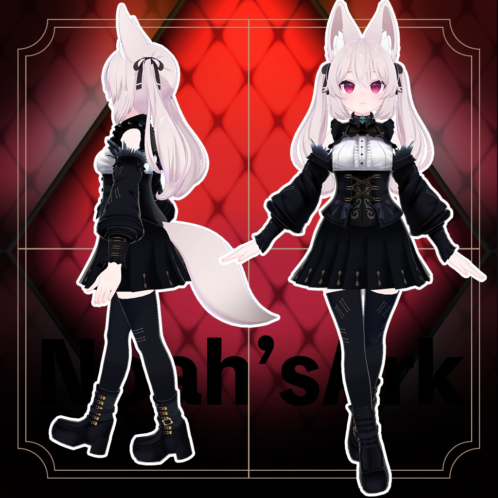 「カリン」専用【3D衣装モデル】ブラックマリア